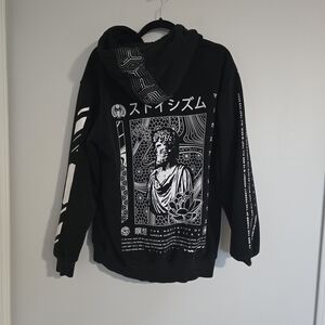 Rage Nation Marcus Aurelius PHILOSOPHER STOIC DIGITAL HIDDEN POCKET HOODIE